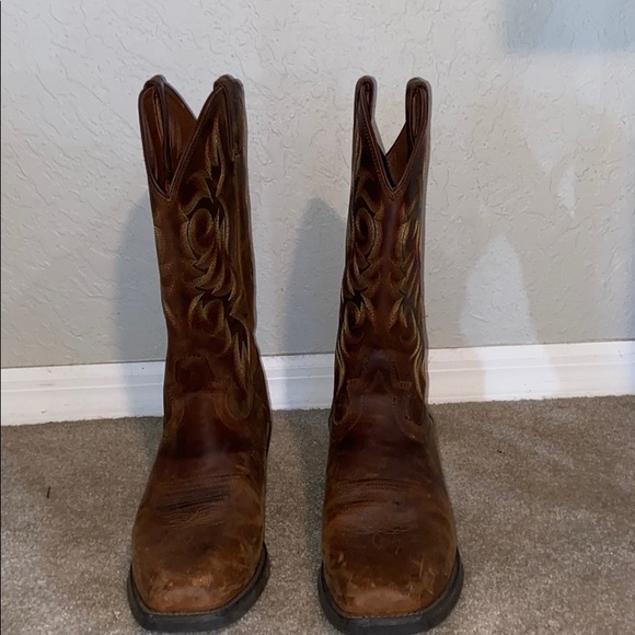 Justin Boots Shoes Mens Square Toe Boots Justin Poshmark